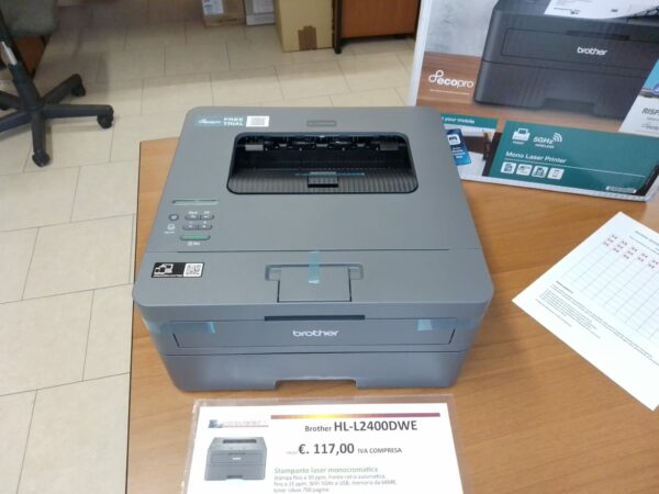 Stampante laser Brother HL-L2400DWE - immagine 3