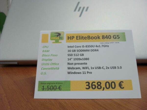 HP EliteBook 840 G5 ricondizionato - immagine 2