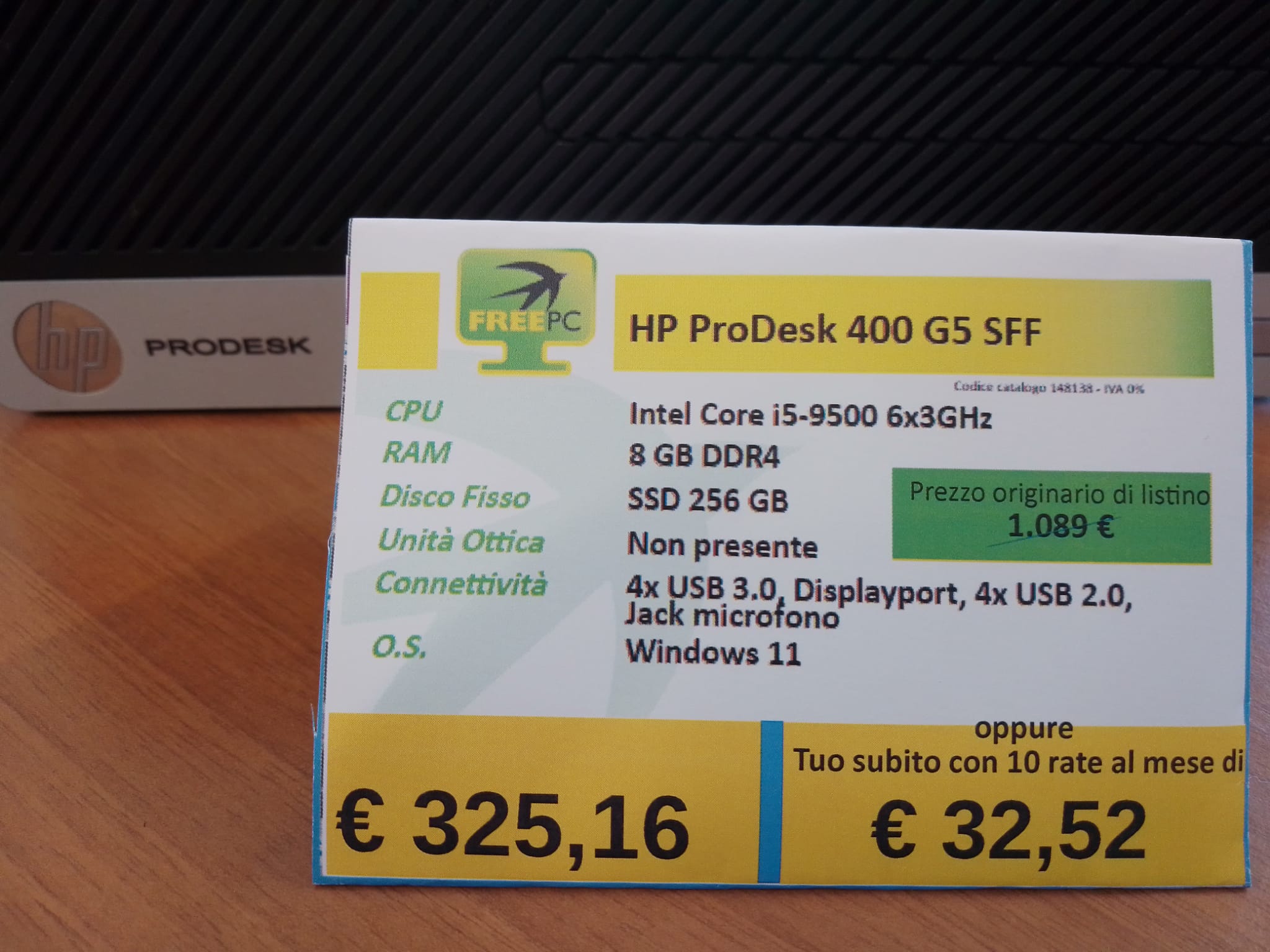 HP ProDesk 400 G5 SSF ricondizionato - immagine 4